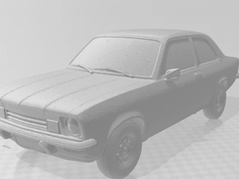 Bonecos 3d style manga anime carro chevy chevette cars caricato 3D Print Model