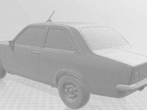 Bonecos estilo 3d mangá anime carro chevy chevette carros caricato Modelo de Impressão 3D