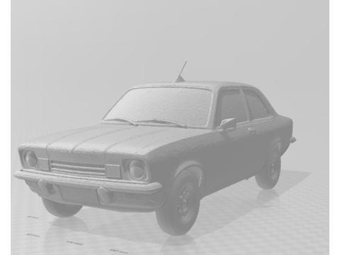 Bonecos estilo 3d mangá anime carro chevy chevette carros caricato Modelo de Impressão 3D