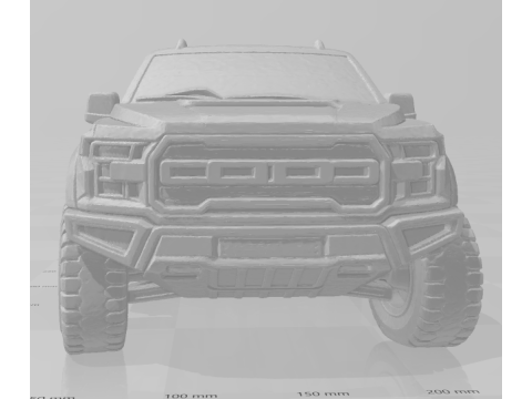 Bonecos estilo 3d mangá anime carro f150 carros caricato Modelo de Impressão 3D