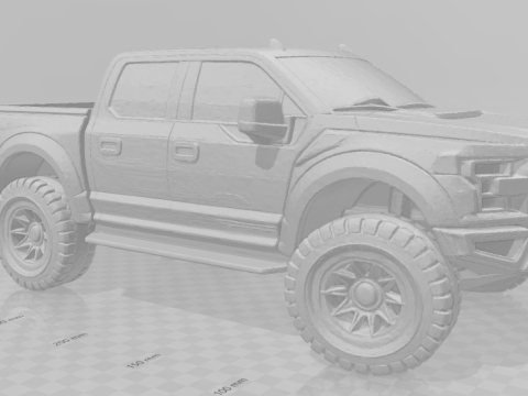 Bonecos 3d style manga anime carro f150 cars caricato 3D Print Model