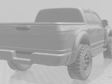 Bonecos 3d style manga anime carro f150 cars caricato 3D Print Model