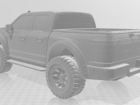 Bonecos 3d style manga anime carro f150 cars caricato 3D Print Model