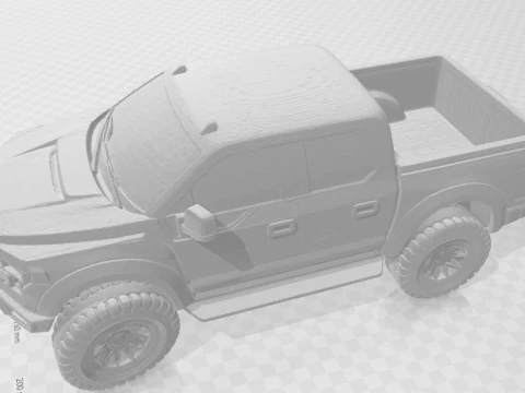 Bonecos 3d style manga anime carro f150 cars caricato 3D Print Model