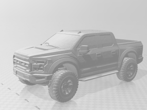 Bonecos 3d style manga anime carro f150 cars caricato 3D Print Model