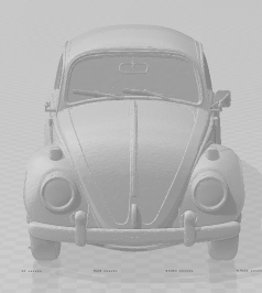 Bonecos 3D 风格漫画动漫 carro fusca 甲虫汽车 caricato 3D 打印模型 .c4d .max .obj .3ds .fbx .stl .blend 