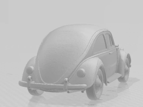 Bonecos 3d style manga anime carro fusca beetle cars caricato 3D Print Model