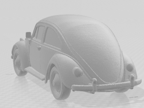 Bonecos 3D 风格漫画动漫 carro fusca 甲虫汽车 caricato 3D 打印模型