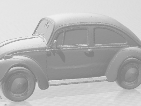 Bonecos 3D 风格漫画动漫 carro fusca 甲虫汽车 caricato 3D 打印模型