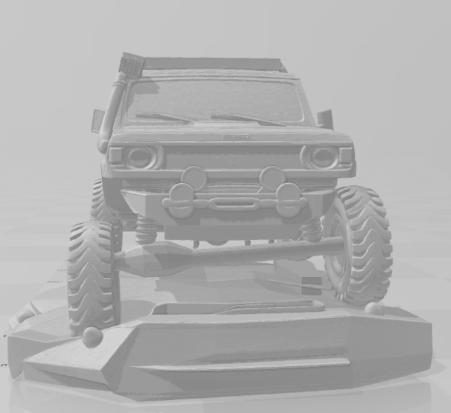 Bonecos 3d stil manga anime carro jeep off road arabaları karikatür 3D Baskı Modeli .c4d .max .obj .3ds .fbx .stl .blend 