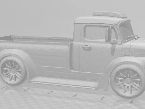 Bonecos 3d style manga anime carro truck mercedao pickup cars caricato 3D Print Model