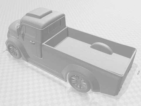 Bonecos 3d style manga anime carro truck mercedao pickup cars caricato 3D Print Model