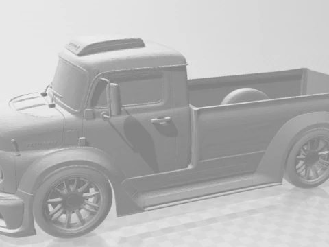 Bonecos 3d style manga anime carro truck mercedao pickup cars caricato 3D Print Model