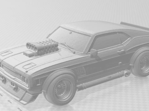 Bonecos style 3d manga anime carro plymouth voitures caricato Modèles 3D en vedette