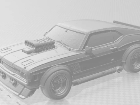 Bonecos 3d style manga anime carro plymouth cars caricato 3D Print Model