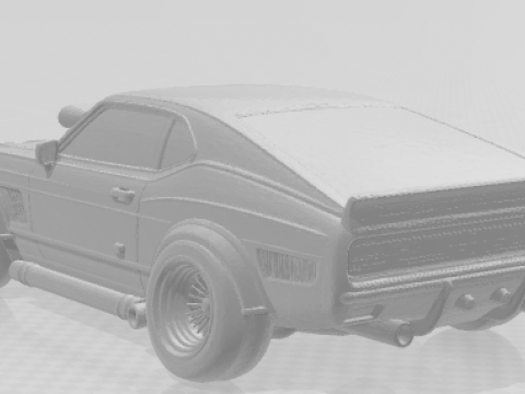 Bonecos style 3d manga anime carro plymouth voitures caricato Modèles 3D en vedette