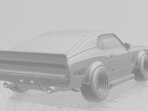 Bonecos style 3d manga anime carro plymouth voitures caricato Modèles 3D en vedette