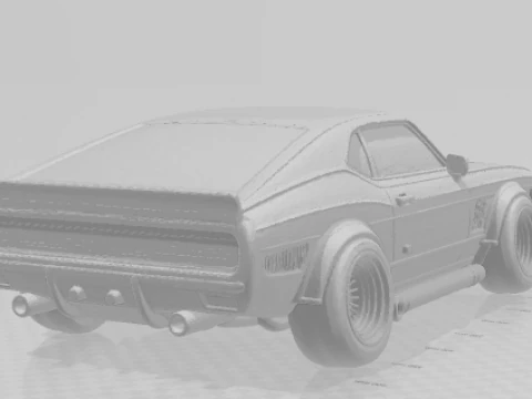 Bonecos 3d style manga anime carro plymouth cars caricato 3D Print Model
