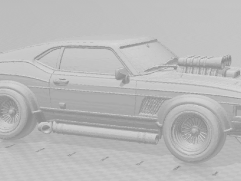 Bonecos style 3d manga anime carro plymouth voitures caricato Modèles 3D en vedette