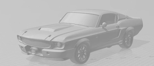 Bonecos 3d style manga anime carro schelby gt cars caricato 3D Print Model .c4d .max .obj .3ds .fbx .stl .blend 