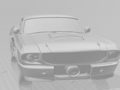 Bonecos 3d style manga anime carro schelby gt cars caricato 3D Print Model