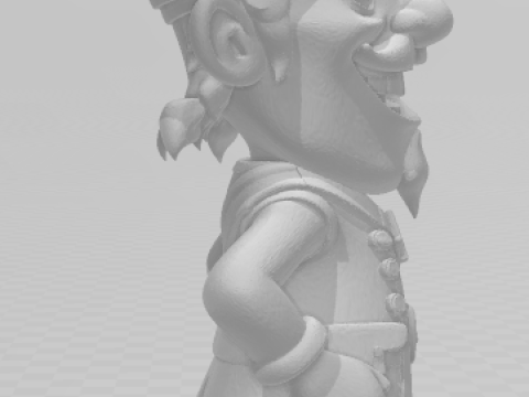 Bonecos 3d スタイル マンガ アニメ ピラタ カリカート 3Dプリントモデル