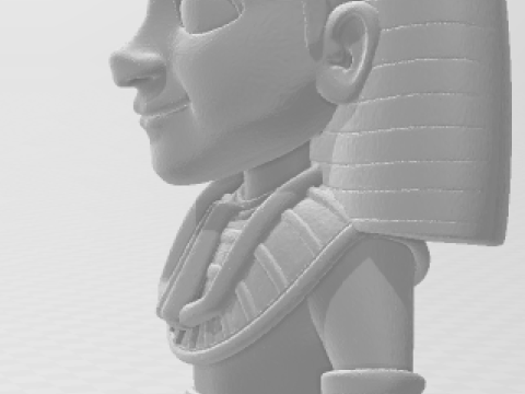 Bonecos 3D-stijl manga anime Egypte egipicio krijger caricato 3D printmodel