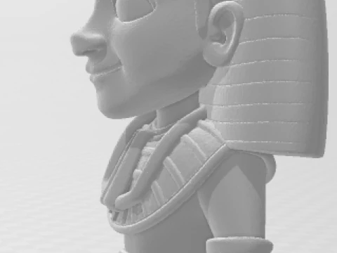 Bonecos 3d style manga anime egypto egipicio warrior caricato 3D Print Model