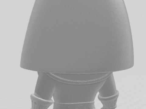 Bonecos 3d style manga anime egypto egipicio warrior caricato 3D Print Model