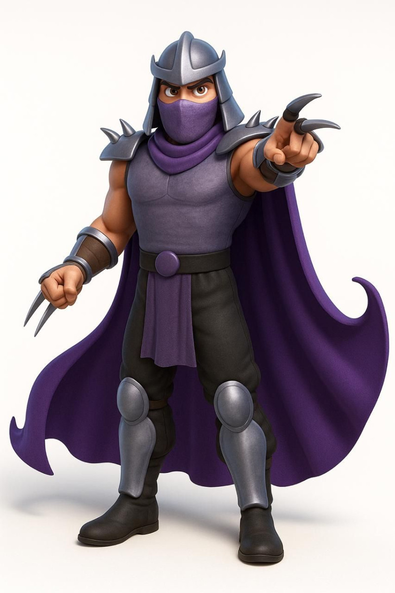 Bonecos 3d стиль манга аниме деструидор черепаха мутант ниндзя карикато 3D Принт Модель .c4d .max .obj .3ds .fbx .stl .blend