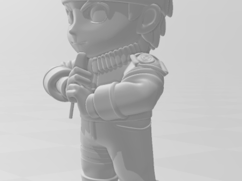 Bonecos 3d style manga anime naruto caricato 3D Print Model