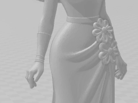 Bonecos 3d style manga anime women lolli caricato 3D Print Model