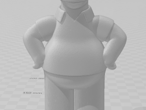 Manga anime gaya 3d Bonecos homer simpsons caricato Model Cetak 3D