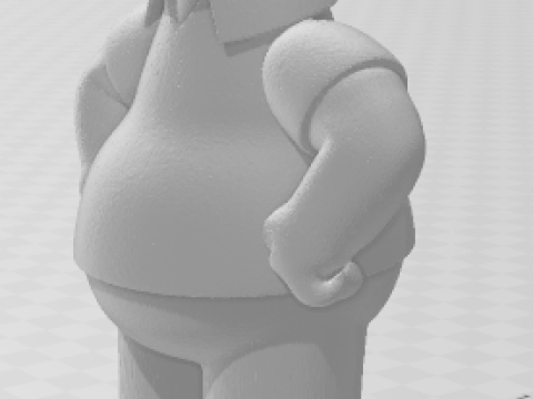 Manga anime gaya 3d Bonecos homer simpsons caricato Model Cetak 3D