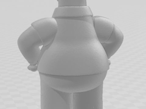 Manga anime gaya 3d Bonecos homer simpsons caricato Model Cetak 3D