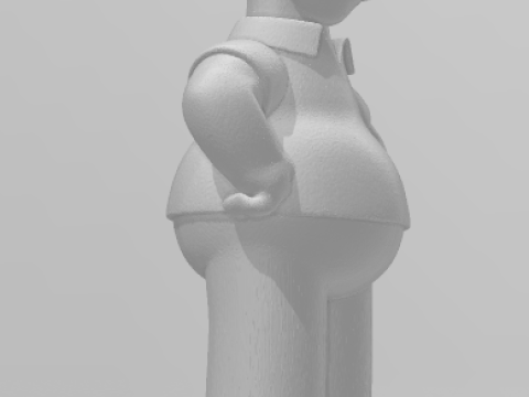 Manga anime gaya 3d Bonecos homer simpsons caricato Model Cetak 3D
