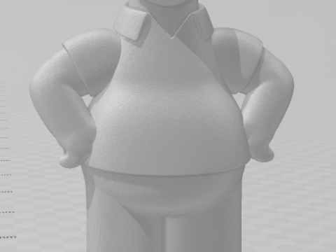 Manga anime gaya 3d Bonecos homer simpsons caricato Model Cetak 3D