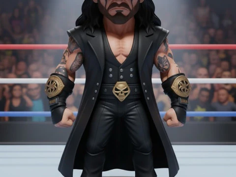 Bonecos 3d стиль манга аніме трунар wwe caricato 3D Принт Модель