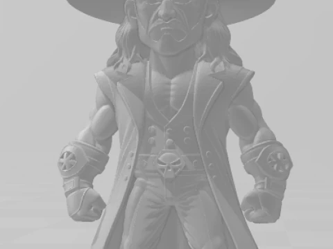 Bonecos 3d style manga anime undertaker wwe caricato 3D Print Model
