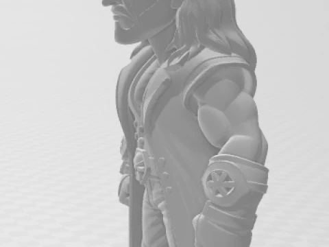 Bonecos 3d style manga anime undertaker wwe caricato 3D Print Model