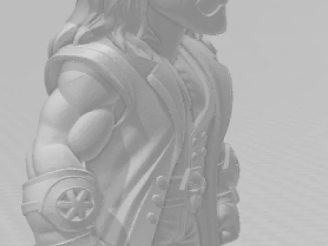 Bonecos 3d style manga anime undertaker wwe caricato 3D Print Model