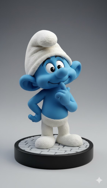 Bonecos 3D-Stil Manga Anime Schlumpf Caricato 3D Druckmodell .c4d .max .obj .3ds .fbx .stl .blend 