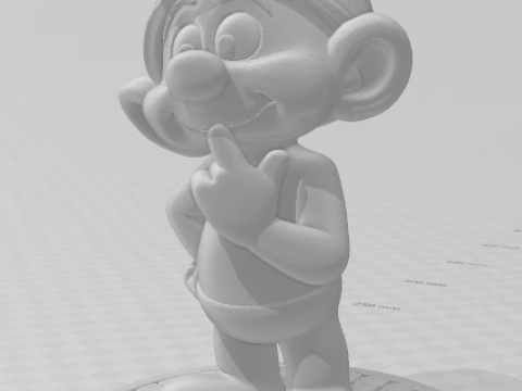 Bonecos 3D-Stil Manga Anime Schlumpf Caricato 3D Druckmodell