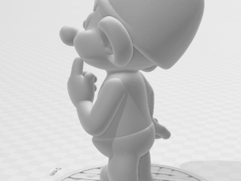 Bonecos 3D-Stil Manga Anime Schlumpf Caricato 3D Druckmodell