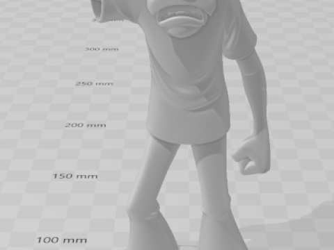 Bonecos 3D стиль манга аниме seu madruga chaves del 8 caricato 3D Принт Модель