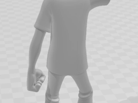 Bonecos 3d style manga anime seu madruga chaves del 8 caricato 3D Print Model