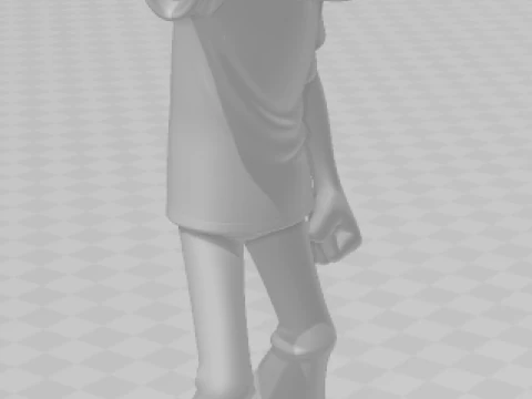 Bonecos 3d style manga anime seu madruga chaves del 8 caricato 3D Print Model