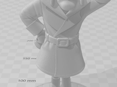 Manga anime gaya 3d Bonecos d vigarista caricato Model Cetak 3D