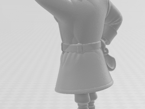 Manga anime gaya 3d Bonecos d vigarista caricato Model Cetak 3D