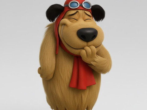 Bonecos estilo 3d mangá anime mutley caricato Modelo de Impressão 3D
